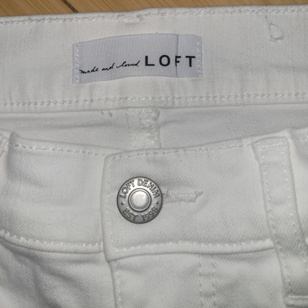 LOFT White Jeans